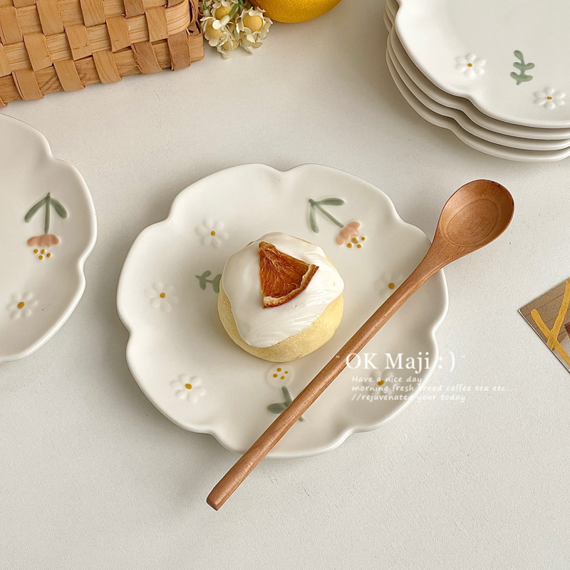 ins风精致吐骨碟蛋糕碟