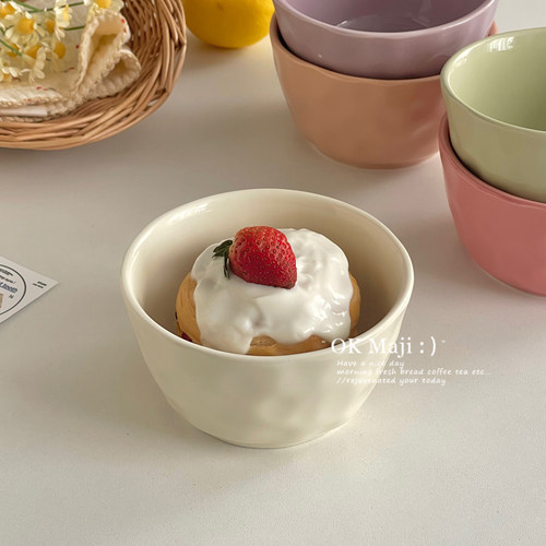 糖果色高颜值家用陶瓷饭碗