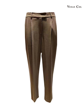 唯尚vesascollection女装西裤高级感直筒西装裤阔腿休闲裤T1417