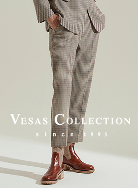 Vesas Collection T1470英伦格纹通勤女裤（同款J1108)