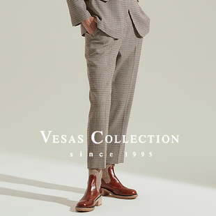 J1108 Vesas 同款 T1470英伦格纹通勤女裤 Collection