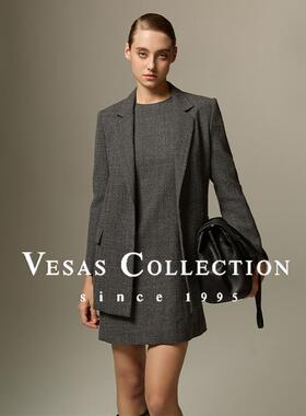Vesas Collection冬季新款西装外套极简廓形时髦大气J1157