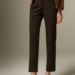高腰直筒九分休闲裤 vesas 裤 西装 VS244T151809A collection女装