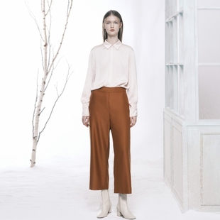 直筒高级感阔腿长裤 唯尚女装 VS213T130125 Collection Vesas