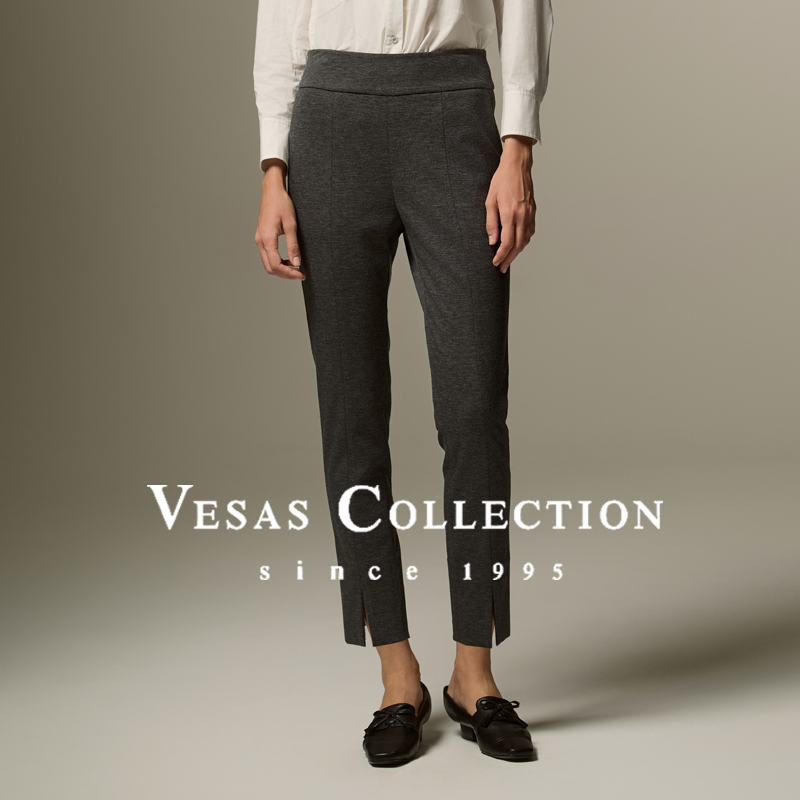 Vesas Collection羊毛混纺修身百搭通勤裤T1430