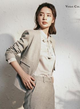 vesas collection女装 法式西裤上衣设计感职业通勤 VS221J101213