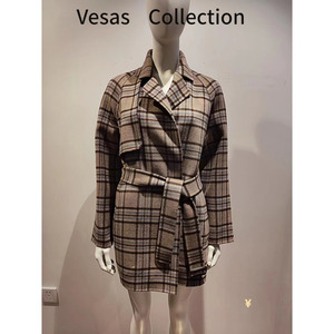 vesas collection唯尚女装大衣重磅纯羊毛实用便西一粒扣C1346