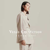 Collection 同款 J1102经典 Vesas 双排扣燕麦色西装 上衣 T1462