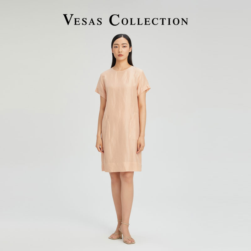 Vesas Collection连衣裙 亚麻 桑蚕丝 细腻轻薄 女士宽松裙子