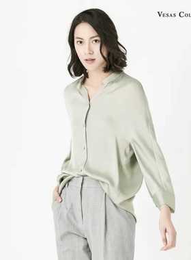 vesas collection B0868 莫兰迪冰沙色 女士衬衣