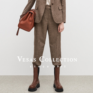 裤 咖色减龄西装 T1413 Collection羊毛混纺经典 Vesas