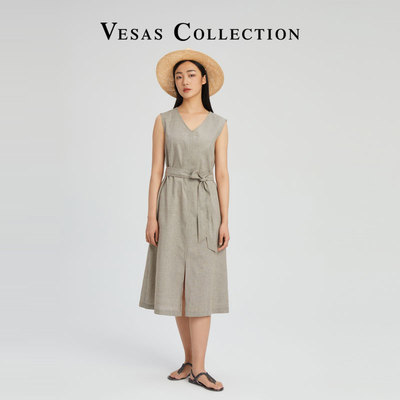 千鸟格长裙亚麻千鸟A版测试推荐