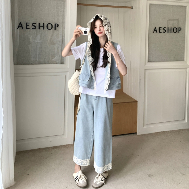 减龄牛仔套装女2026夏新