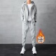 卫衣长裤 官方正品 加绒连帽开衫 男冬季 两件套 奥特莱斯宽松运动套装