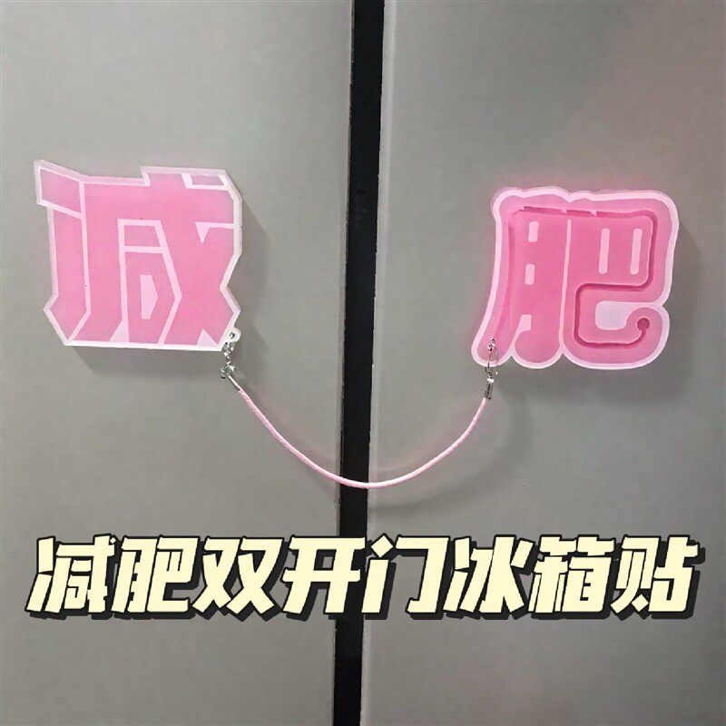 减肥双开门冰箱贴整蛊送礼速发