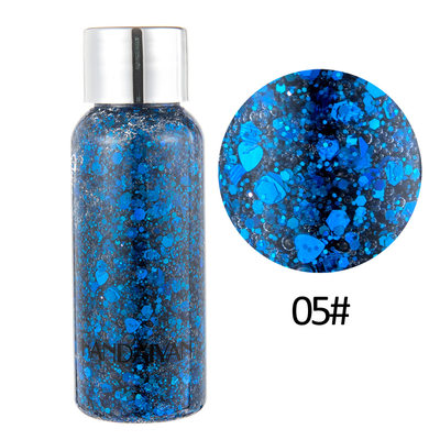 Blue Eyeshadow Glitter Nail Hair Body Face Glitter Gel Art F