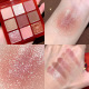 Pearly Eyeshadow Lasting Red Color Palette Wine Glitter