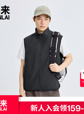 本来BENLAI男士防泼水蓄热保暖双面穿马甲外套25秋新款BRL150005