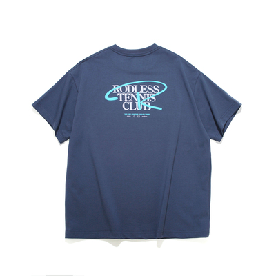 rodless25夏季趣味文字短袖宽松logo重磅330gT恤百搭国潮牌情侣