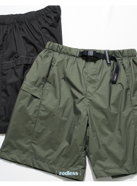 rodless 24ss暗格纹双层网眼五分短裤基础百搭机能国潮宽松休闲裤