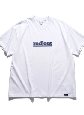 rodless24夏季趣味文字短袖宽松logo重磅330gT恤百搭国潮牌情侣
