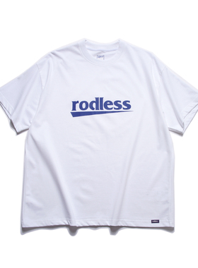 rodless 24夏季宽松logo重磅330g短袖T恤刺绣百搭国潮牌情侣款