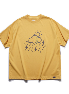 rodless24夏季趣味logo宽松重磅330g短袖T恤百搭国潮牌情侣款