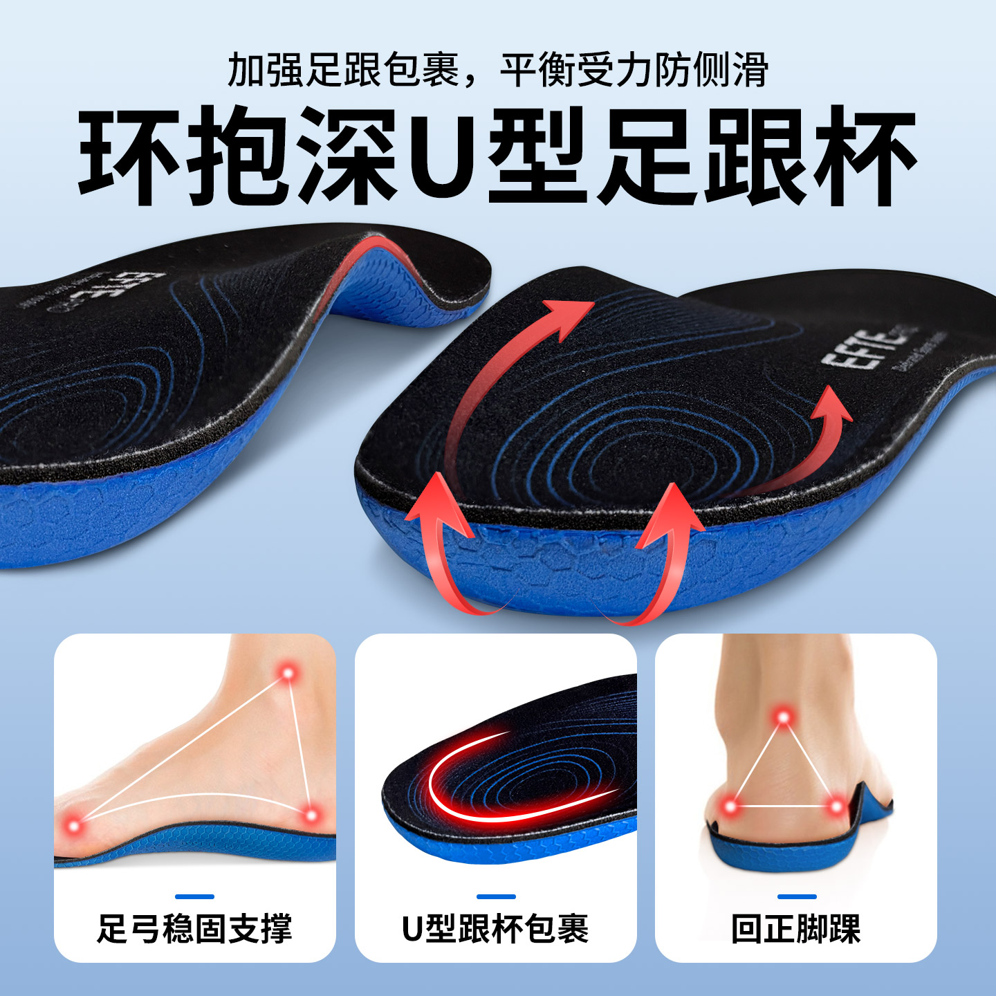 EFTE矫正鞋垫横弓塌陷扁平足久站图片