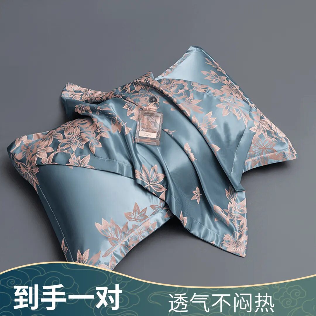 买一送一双面凉感冰丝枕套