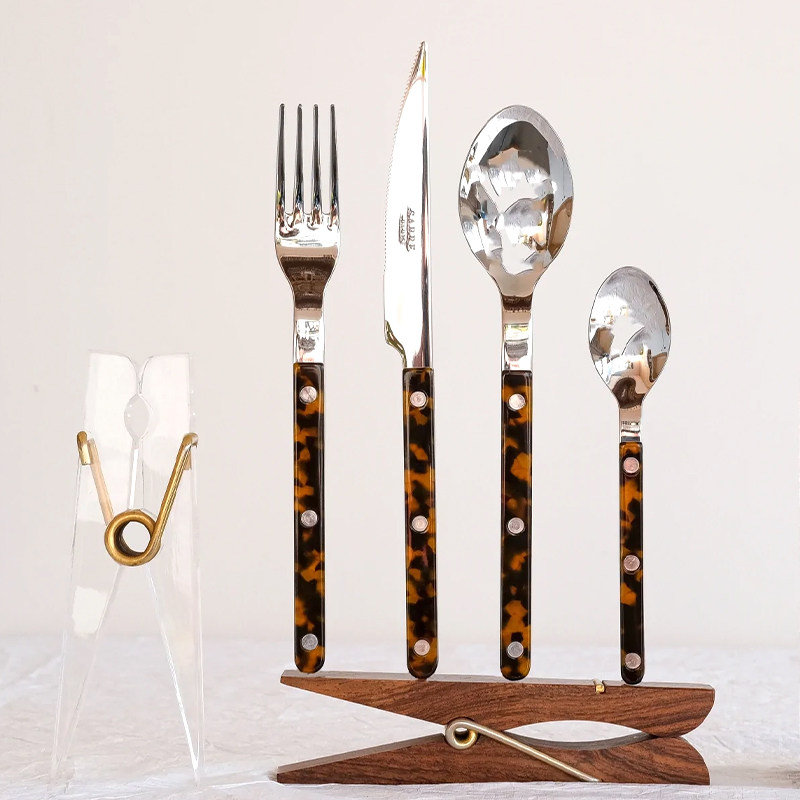 sabre paris法国刀叉餐具西餐玳瑁高级牛排餐具刀叉勺三件套装,餐饮具,西餐餐具套装,淘宝优惠券,粉丝福利购,淘宝优惠卷