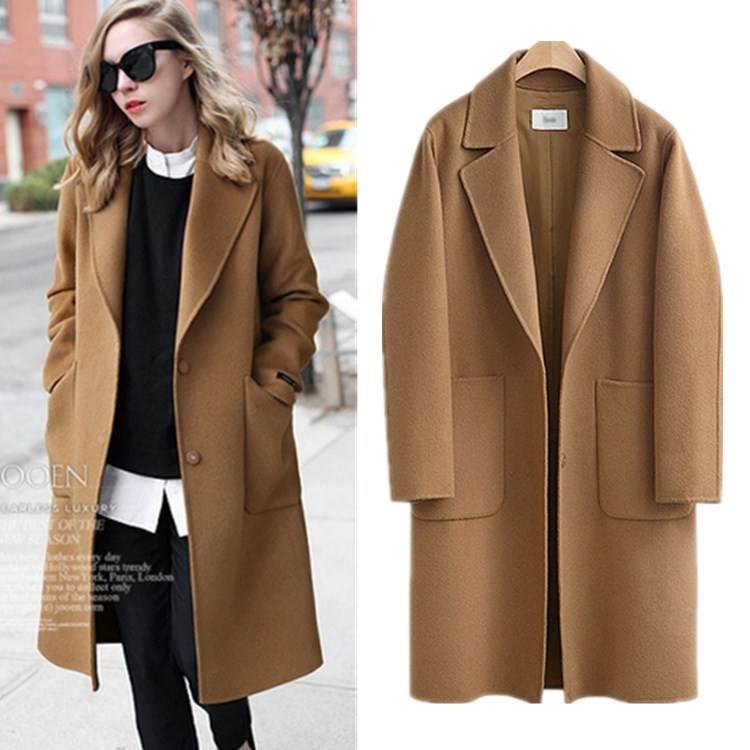 Plus Size Ladies Coat 2023Fashion Women Warm Jackets毛呢大衣