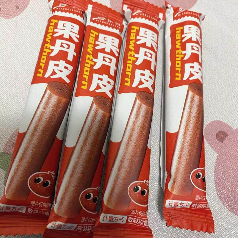 山楂果丹皮有嚼劲酸甜爽口新果老式铁山楂卷果脯蜜饯Q弹经典零食