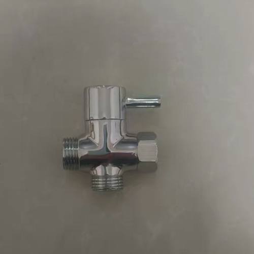 4分6分快开配件三通大流量分水器淋浴阀全铜通用花洒阀门一进二.