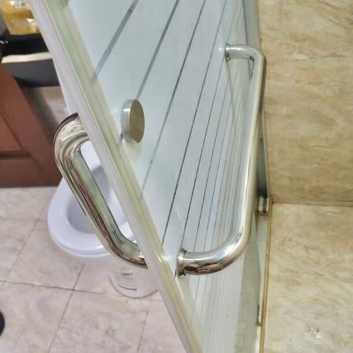 淋浴房拉手浴室玻璃门拉手卫生间浴室移门把手加厚304不锈钢铜.