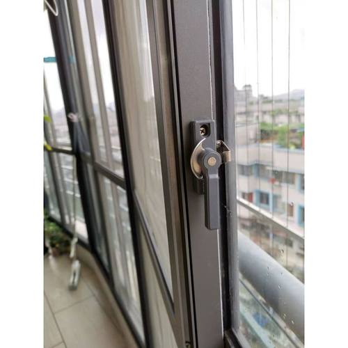 不锈钢 塑钢窗锁扣平移铝合金门窗月牙锁窗户锁移门钩锁 推拉配.