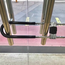 玻璃门锁加长u型锁抗液压剪双开门拉手锁双门锁摩托车商铺U形插.