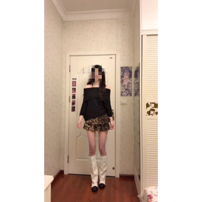 美式复古豹纹提花大码蛋糕半身裙