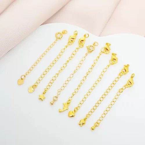 18K包金镀金保色延长链尾链串珠手链项链diy手工饰品串珠加长链子