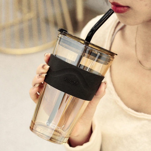 北极光玻璃杯ins风创意奶茶杯高