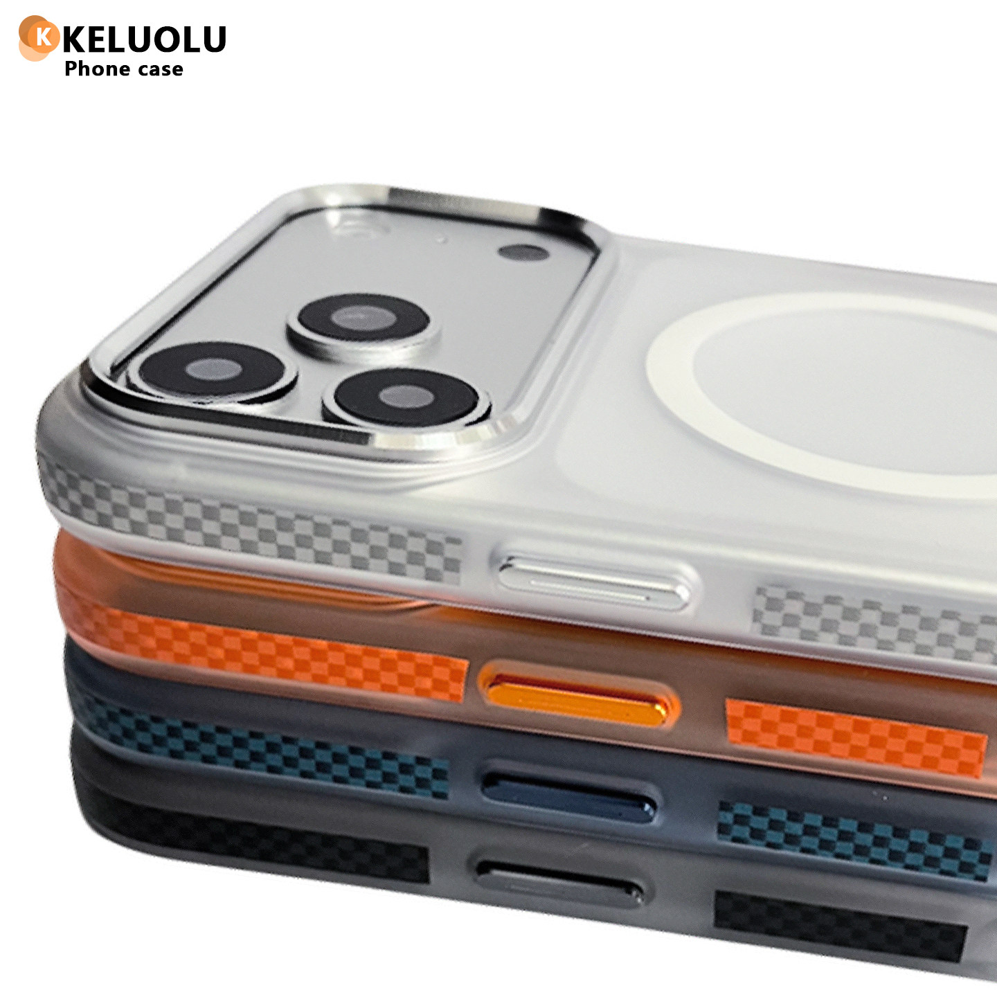 适用苹果17promax手机壳iphone17磨砂肤感撞色磁吸1