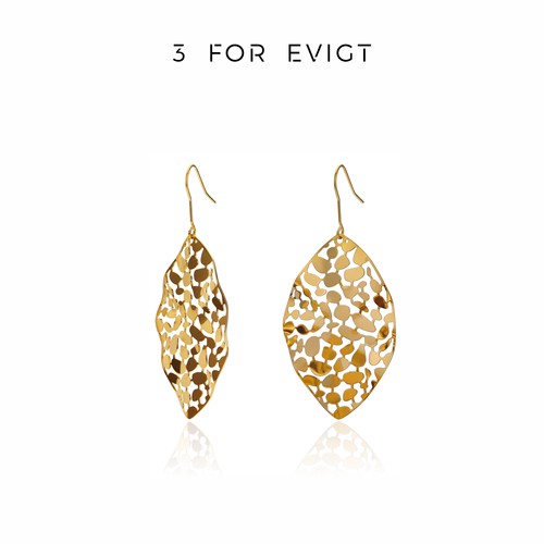 3 for evigt树叶系列耳环镂空女式