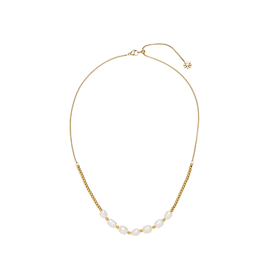 3 for evigt镀18K金耀眼系列向阳珍珠项链太阳花朵轮廓