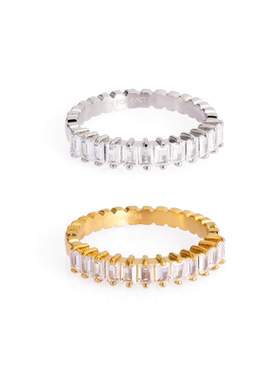 3 for evigt镀18K金微光系列方糖戒指精致简约浪漫柔美气质女式