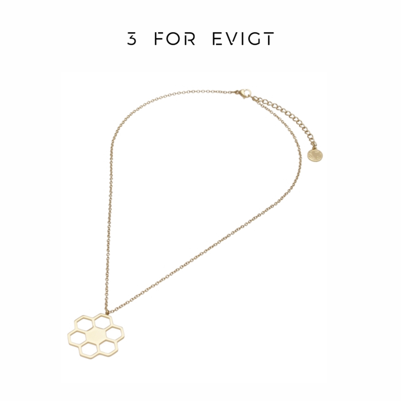 3 for evigt蜂巢系列项链北欧简约气质设计感女式