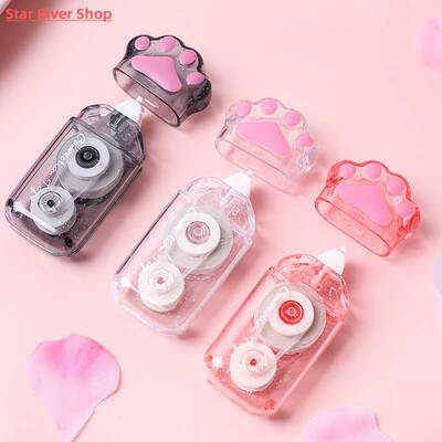 5mm * 6m White Out Cute Cat Claw Correction Tape Pen School