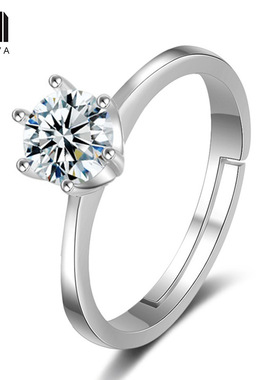 Diamond Ring Women's rhinestone Couple Rings 时尚人造钻