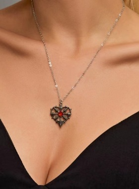 爱心项炼 European American retro domineering heart necklaces