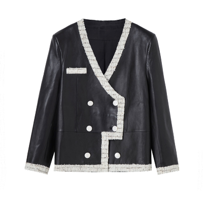 女装常规皮衣荷高通勤