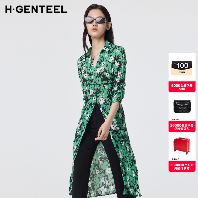 全身压褶 主题印花 绑带抽绳元素