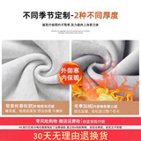 美式白灰色加绒加厚运动裤女秋季冬宽松束脚阔腿裤小个子休闲卫裤，女装休闲裤，搜酷衣阁